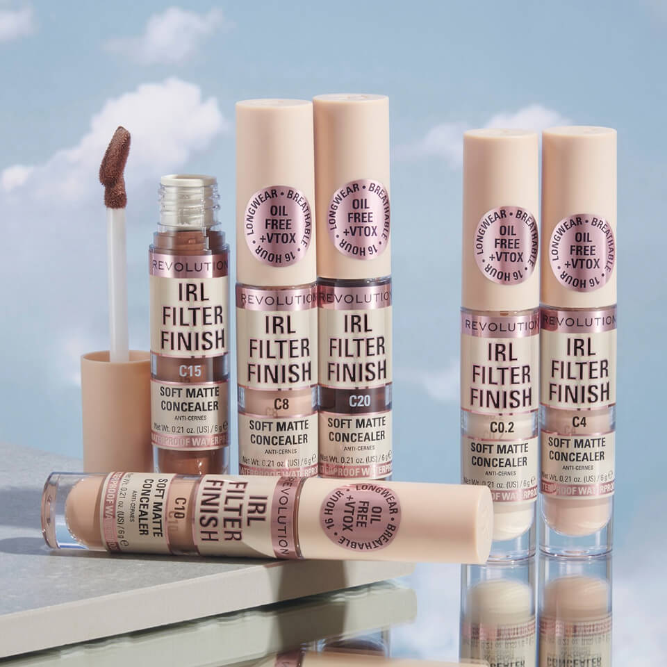 An image of a set of Makeup Revolution IRL Filter Finish Concealer